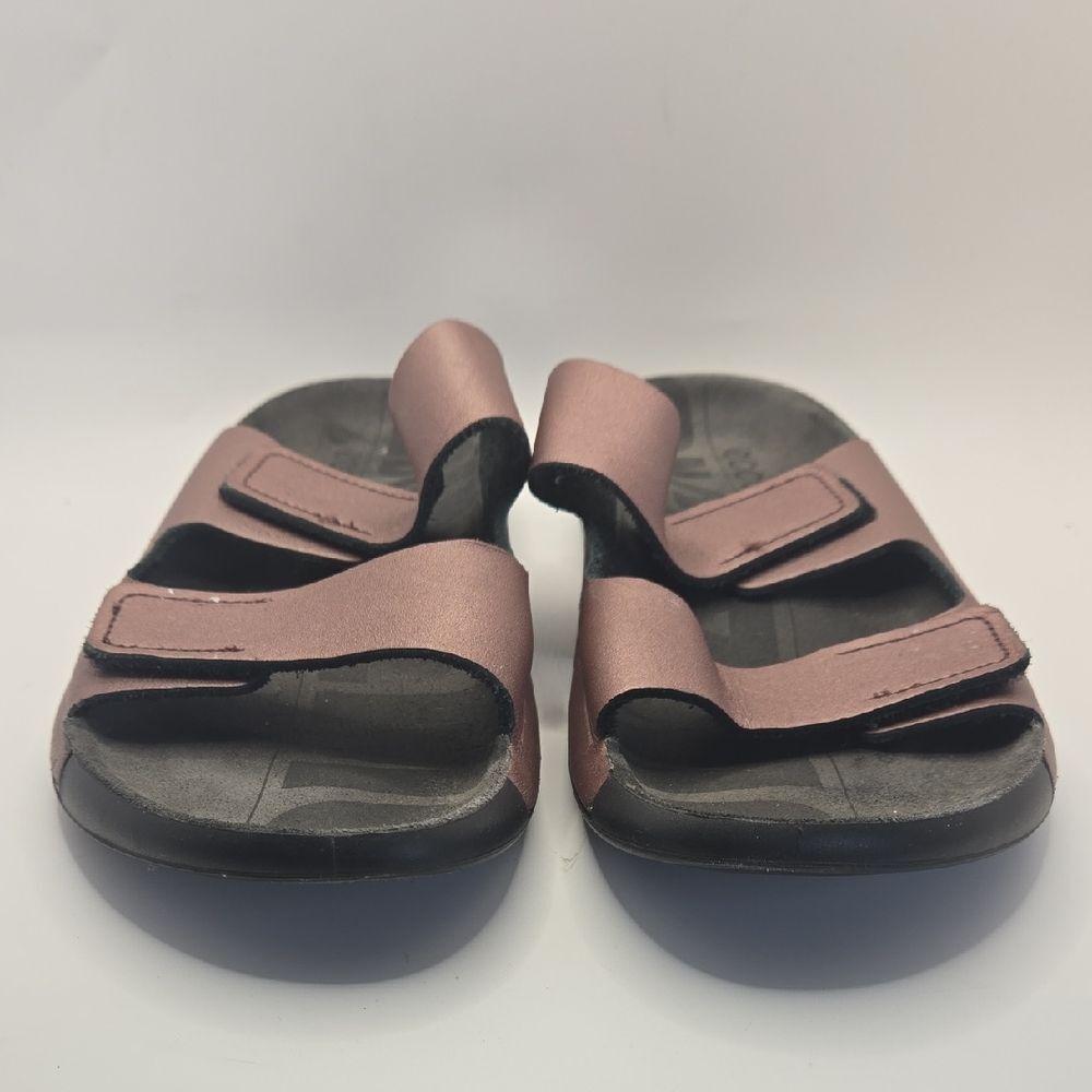 ECCO Women's Cozmo 2nd Two Band Slide Sandal Sz 9 Woodrose Boho Comfy Slip On - Picture 3 of 9